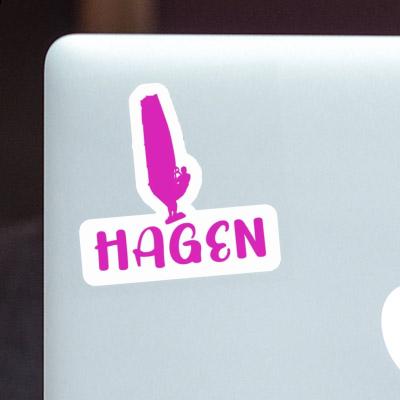 Sticker Hagen Windsurfer Laptop Image