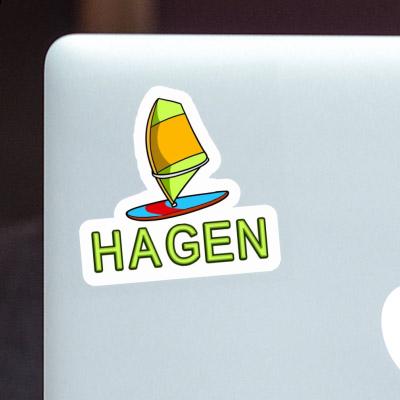 Hagen Autocollant Voile de windsurf Notebook Hagen Autocollant Voile de windsurf Gift package Image