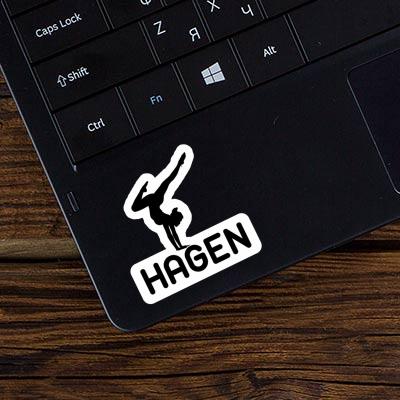 Hagen Sticker Yoga Woman Image