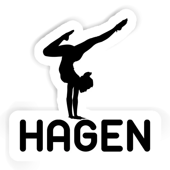 Hagen Sticker Yoga Woman Gift package Image