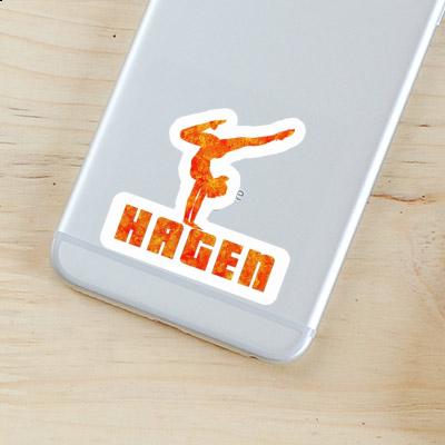 Sticker Hagen Yoga Woman Image