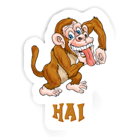 Autocollant Hai Singe Image