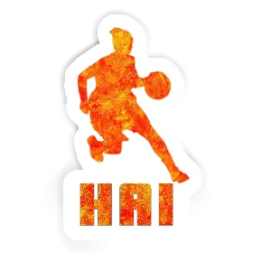 Autocollant Hai Joueuse de basket-ball Image