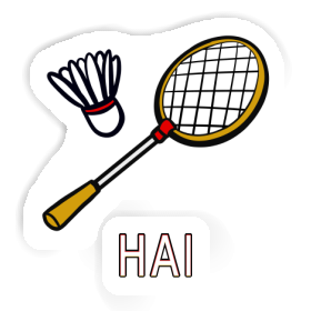 Hai Sticker Badminton Racket Image
