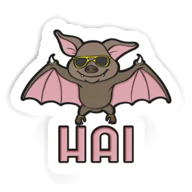 Aufkleber Fledermaus Hai Image