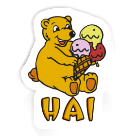 Aufkleber Hai Eiscreme-Bär Image