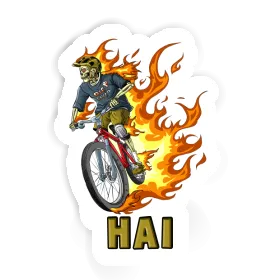 Mountainbiker Sticker Hai Image