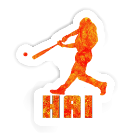 Sticker Hai Baseballspieler Image