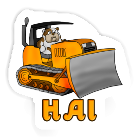 Autocollant Hai Bulldozer Image