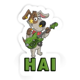 Sticker Hai Gitarrist Image