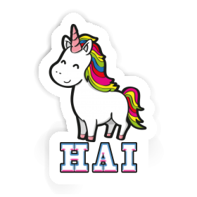 Hai Aufkleber Einhorn Image