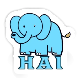 Autocollant Hai Éléphant Image