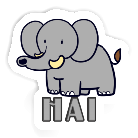 Autocollant Hai Éléphant Image