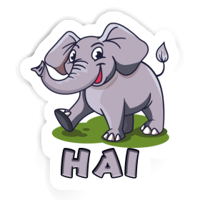 Hai Autocollant Éléphant Image
