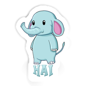 Éléphant Autocollant Hai Image