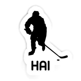 Eishockeyspieler Sticker Hai Image