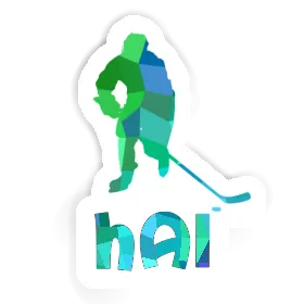 Sticker Eishockeyspieler Hai Image