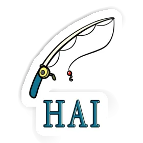 Hai Autocollant Canne à pêche Image