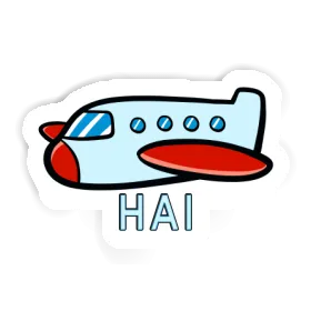 Sticker Flugzeug Hai Image