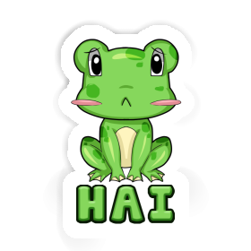 Frosch Aufkleber Hai Image