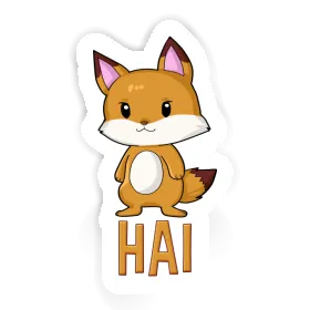 Autocollant Hai Renard Image