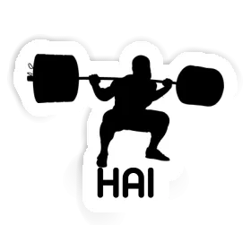 Hai Sticker Weightlifter Image