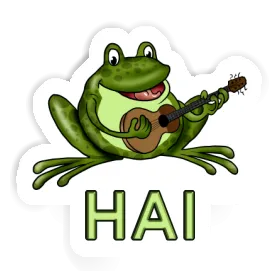 Frosch Aufkleber Hai Image