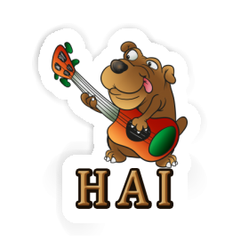 Hai Aufkleber Gitarrist Image