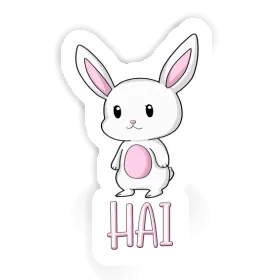 Sticker Kaninchen Hai Image