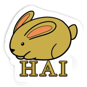 Autocollant Hai Lapin Image