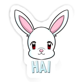 Hase Aufkleber Hai Image