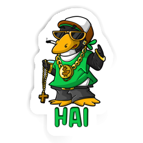 Pingouin hip-hop Autocollant Hai Image
