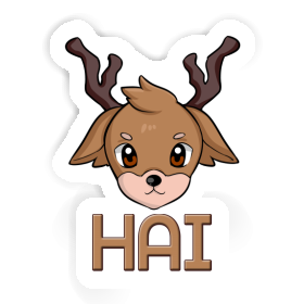 Autocollant Hai Cerf Image