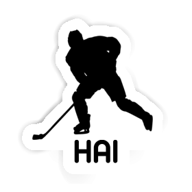 Sticker Eishockeyspieler Hai Image