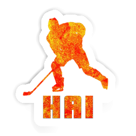 Hai Aufkleber Eishockeyspieler Image