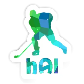 Eishockeyspieler Sticker Hai Image