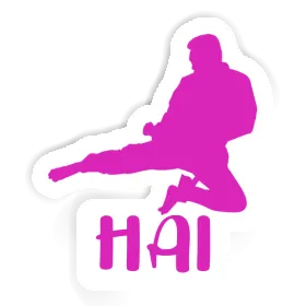 Karateka Aufkleber Hai Image