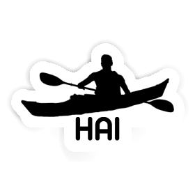 Sticker Hai Kajakfahrer Image