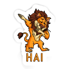 Hai Sticker Dabbing Lion Image