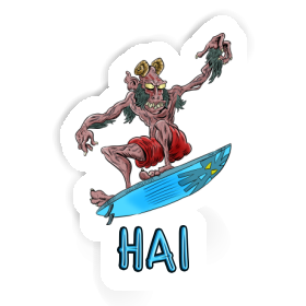 Sticker Hai Surfer Image