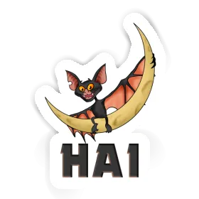 Hai Aufkleber Fledermaus Image
