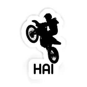 Motocross-Fahrer Aufkleber Hai Image