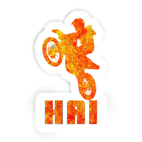 Motocross-Fahrer Sticker Hai Image
