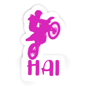 Motocross-Fahrer Aufkleber Hai Image