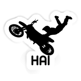 Motocross-Fahrer Aufkleber Hai Image