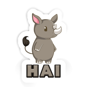 Autocollant Rhino Hai Image