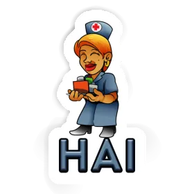 Hai Aufkleber Krankenschwester Image