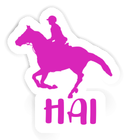 Hai Sticker Horse Rider Image