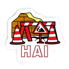 Hai Autocollant Chantier Image