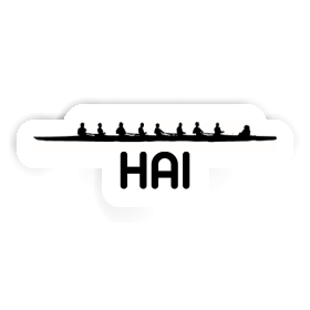 Hai Aufkleber Ruderboot Image